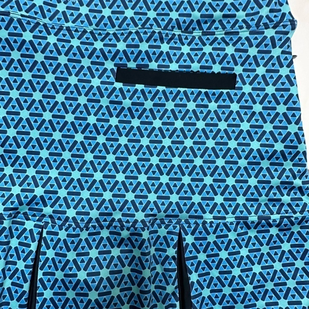 AB Allie Burke Sport Back Pleat Golf/Tennis/Pickle Ball Skort Geometric Print - Picture 8 of 10